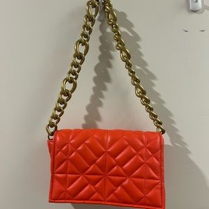 Zara bright red/orange purse
